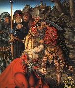 Lucas  Cranach The Martyrdom of St.Barbara oil on canvas